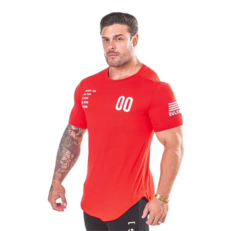 Printed ONeck Men’s Fitness Gym T Shirts Men's Fitness Apparel, Men's Sports & Fitness T