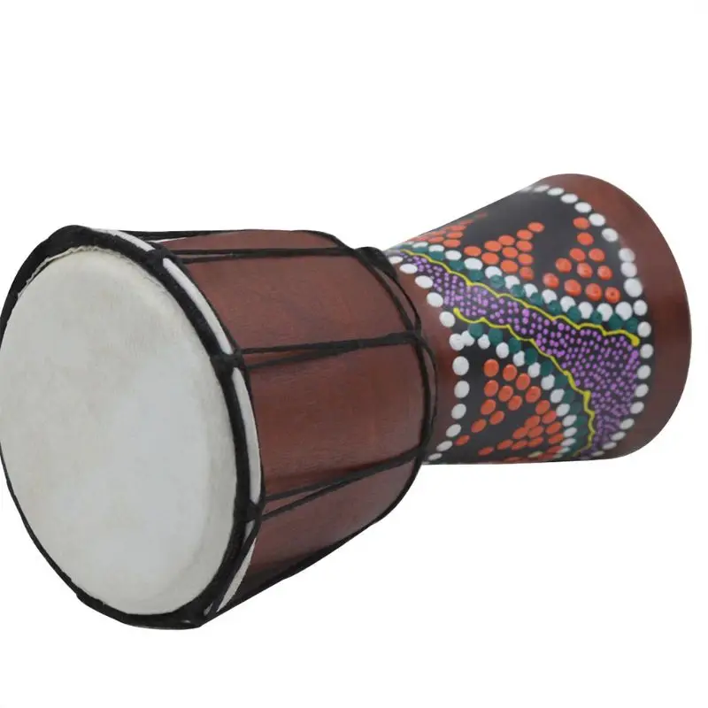 1 шт. 4 дюймов Профессиональный Африканский Djembe барабан Bongo дерево хороший звук музыкальный инструмент