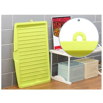 

Kitchen Plastic Dish Drainer Tray Cutlery Large Sink Drying Worktop Storage Rack Organiser Drip Plate Sink Holder Shelving Rack