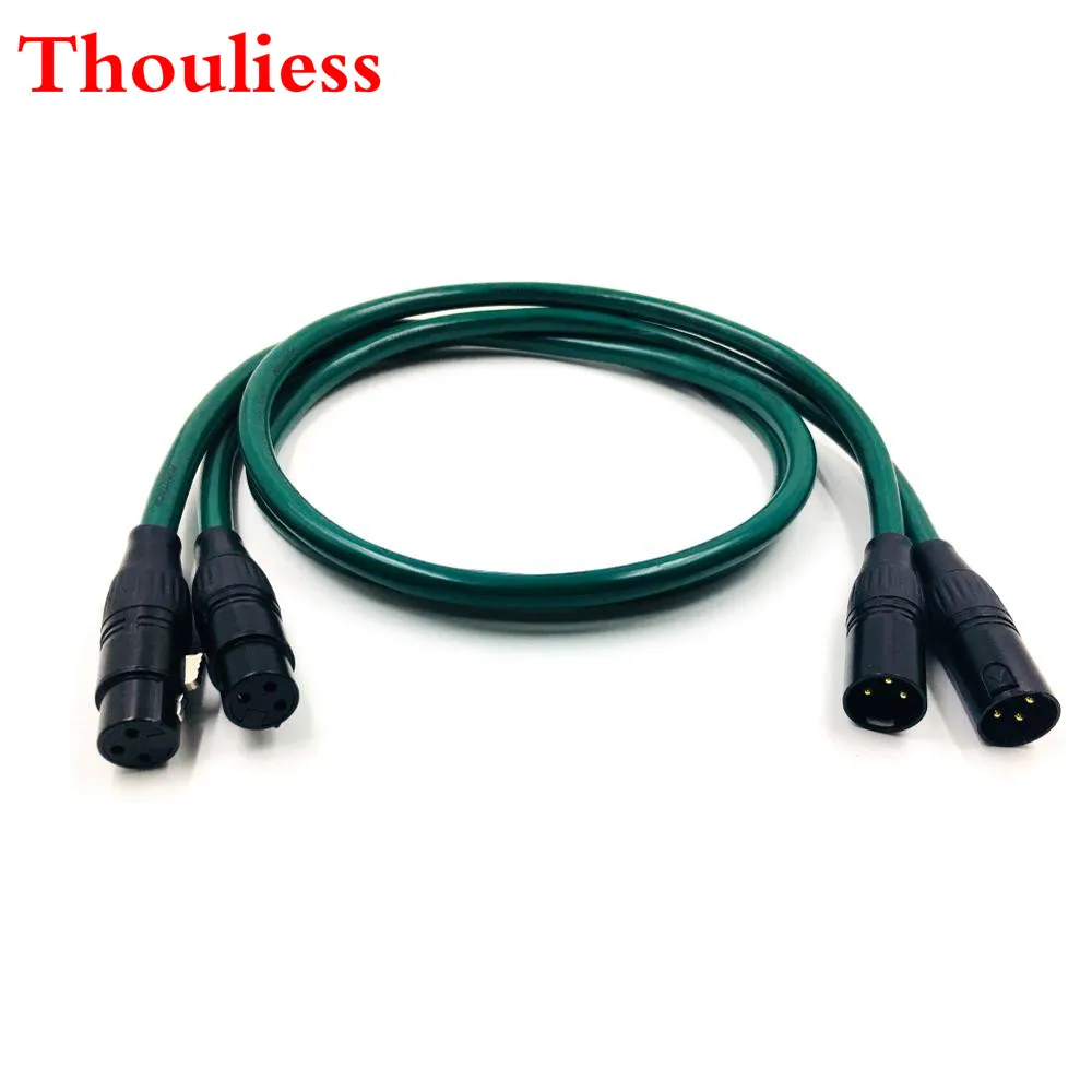 

Thouliess Pair Gold Plated XLR Balacned Audio Cable 3pin XLR Male to Female Amplifier Interconnect Cable with FURUTECH FA-220
