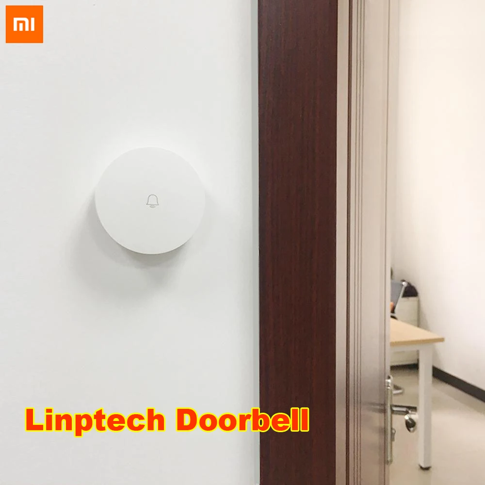 

Xiaomi Linptech WIFI Self-power-generating Wireless Doorbell Work with Mijia APP Smart Control Memory Function AC 110-240V