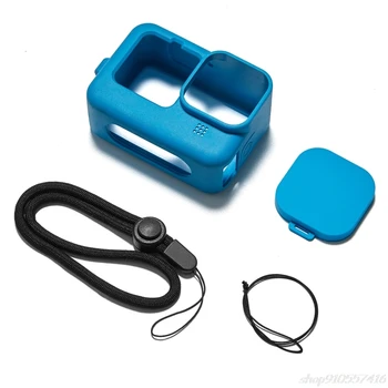 

Silicone Protective Sleeve Case for GoPro- Hero 9 Shockproof Housing Frame Case Cover Wrist Strap Action Camera O27 20 Dropship