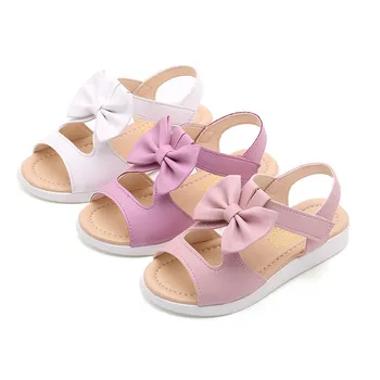 

PU Girl Sandals Bow 2018 Baby Shoes Fashion Summer PU Bow Baby Girl Sandals 2018 New Beach Sandals For Girls