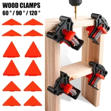 

12PCS Wood Angle Clamps 60/90/120 Degrees Woodworking Corner ClampRight Clips DIY Fixture Hand Tool Set for Taper,T Joints,Plate