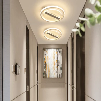 

Modern LED Corridor Aisle Lamp Round Square Living Room Kitchen Balcony Corridor Entrance Of Home Lamp White Ceiling Lights