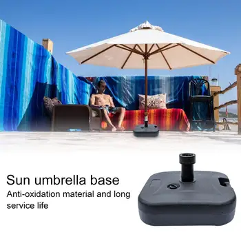 

Portable Durable Outdoor Parasol Garden Umbrella Base Stand Round Patio Beach Garden Patio Umbrella Sun Shelter Accessory
