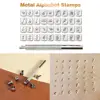 36pcs Steel Alphabet Number Stamp Punch Set for Leather Wood Craft Tools Kit Metal Leather Punch Tools Staming Leathercraft ► Photo 3/6