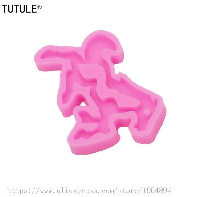 Ló Kulcstartó Epoxi Gyanta Szilikon Penész, Fényes Rózsaszín Kulcstartó, Polimer Agyag, Fondant Sütemény Penész - Image 6