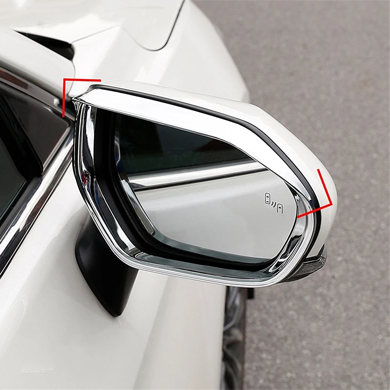 

ABS pair of car rearview mirror mirror mirror rain eyebrow sun shade rain modified patch for Toyota Avalon 2019