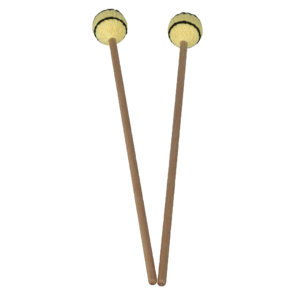 2 шт Клавиатура Marimba Mallets с ручки из бука для музыкальной игры