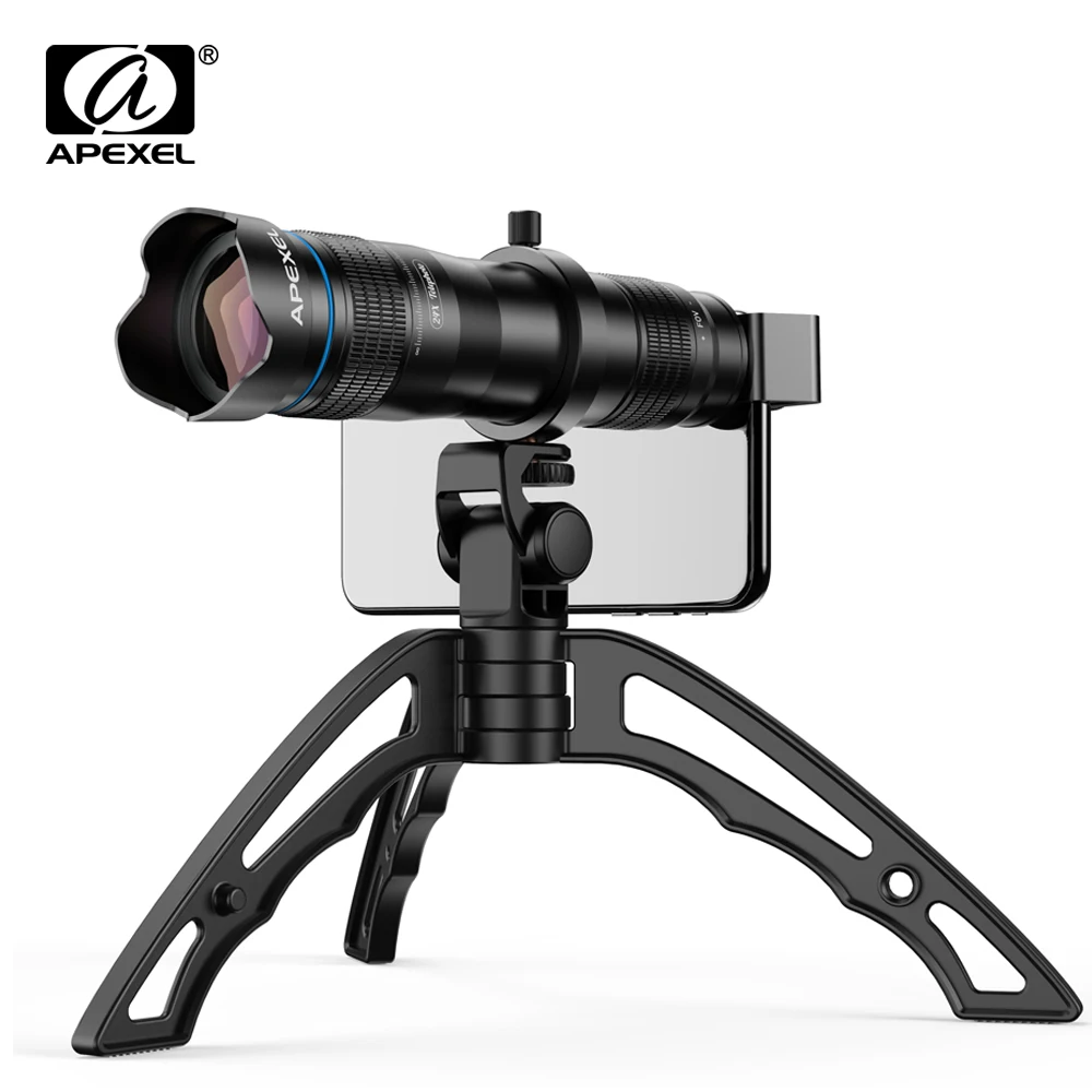 Металлический телескоп APEXEL HD 36X объектив оптической камеры телефона Монокуляр с