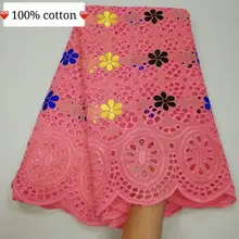 Африканская сетчатая кружевная ткань, Высококачественная элегантная нигерийская свадебная ткань кружевная 5 ярдов французский Тюль 901-2