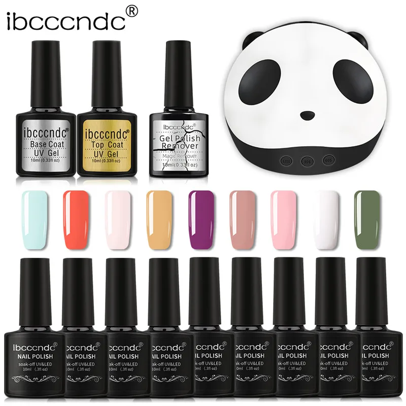 

Nail Set 36W UV LED Lamp Dryer With Nail Gel Polish Kit Soak Off Manicure Set Gel Tools 9/12/13pcs Nail Polish For Nail Art Tool