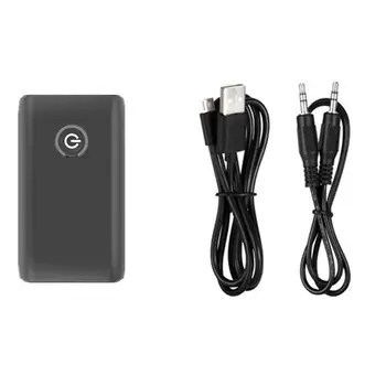 

2 in 1 Wireless Transmitter Receiver Plastic Chargable for TV PC Car Speaker 3.5mm AUX Hifi Music Audio Adapter 1 Set