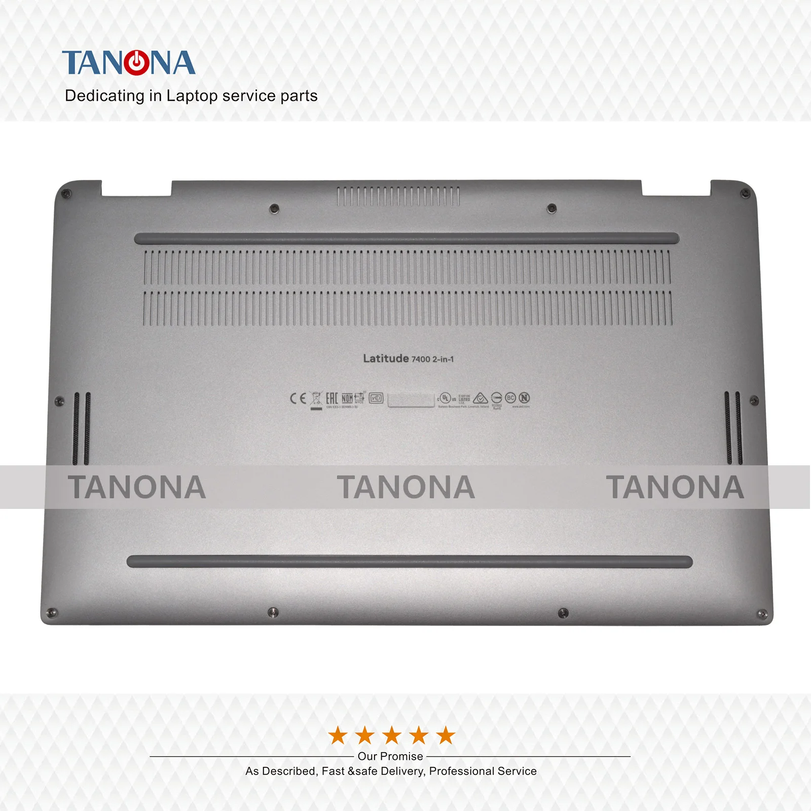 Оригинальная новая 03VVPM для Dell Latitude 7400 2 в 1: база крышка нижний регистр чехол для задней части корпуса шкаф с монтажной опорой Корпус