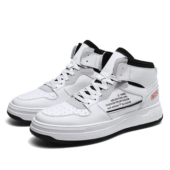 

Four Seasons early autumn style thick-soled high-top board shoes sports shoes student casual shoes tide shoes