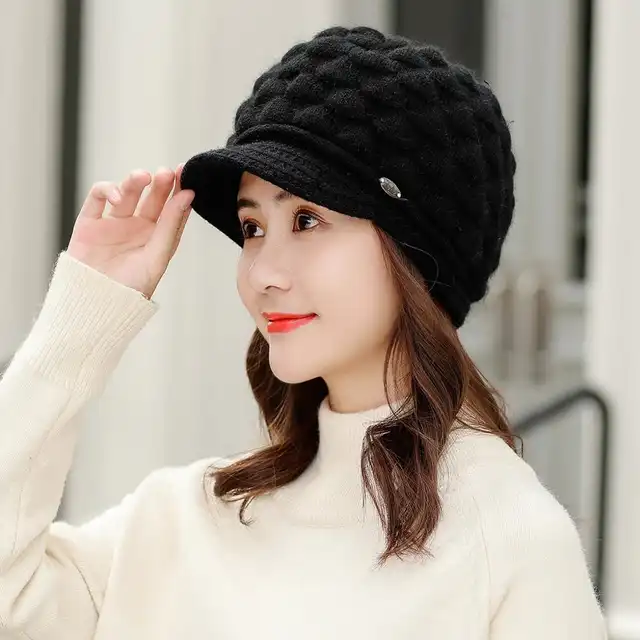 beanie hat with rim
