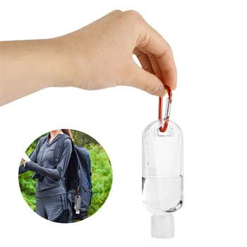 

1/3/5/10Pcs Empty Refillable Bottle with Key Ring Travel Transparent Plastic Perfume Small Hand Sanitizer Bottle Spray Bottle