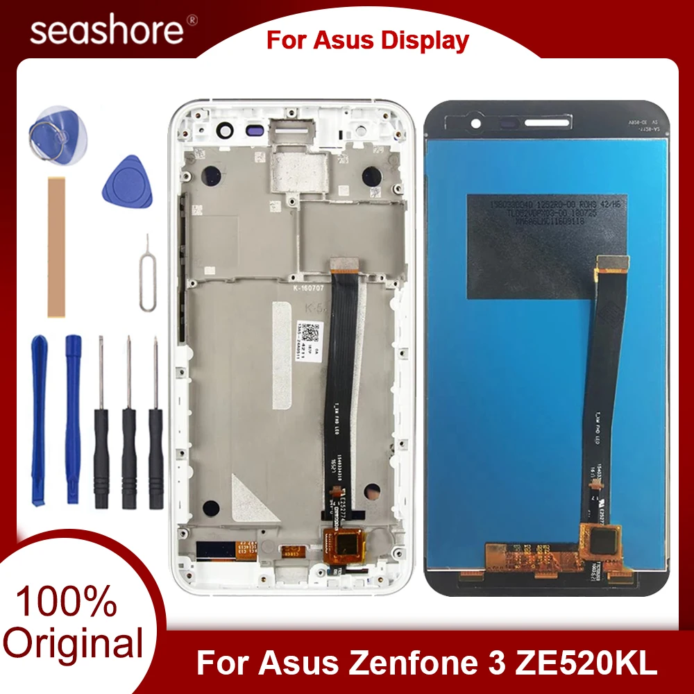Original Display For Asus Zenfone 3 ZE520KL Display Touch Screen For Asus ZE520KL LCD Display Digitizer Replacement Parts Z017DB