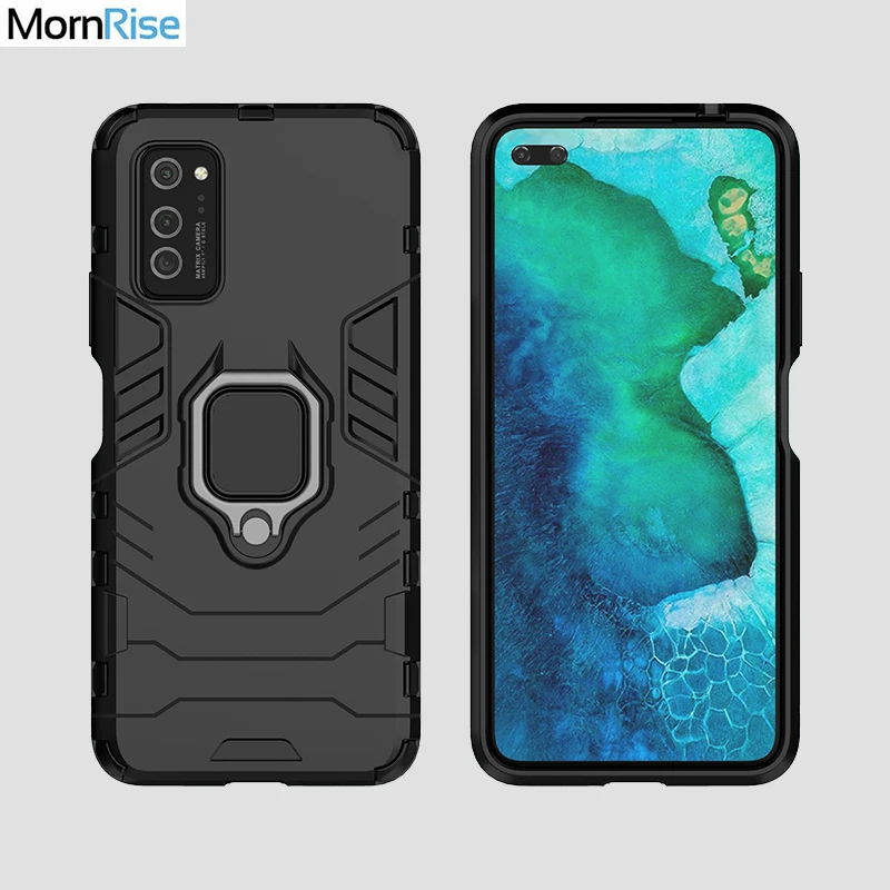 Гибридный прочный армированный чехол для huawei Honor V30, подставка с металлическим кольцом на палец, ударопрочный чехол для Honor V30 Pro 5G, чехол для телефона