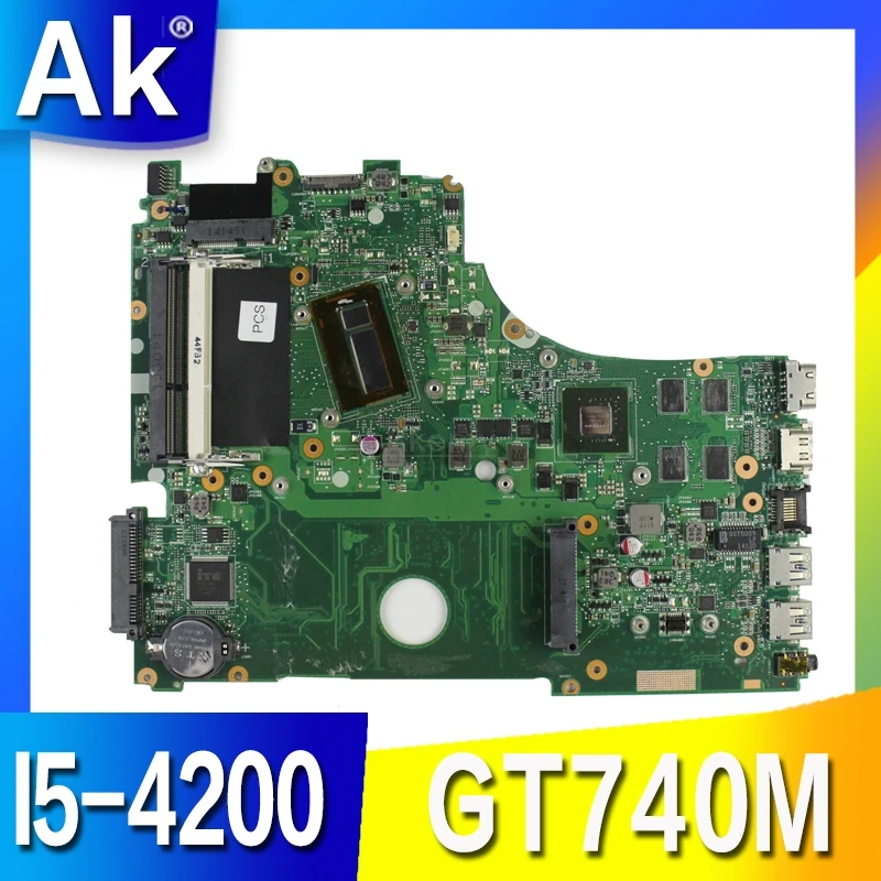 X750LB материнская плата для ноутбука ASUS X750LN X750L K750L A750L Тест 100% ok I5 4200 ЦП