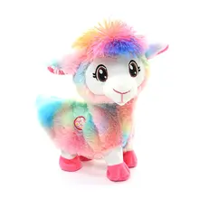 Электрический набедренный скрученный приклад Альпака электрическая плюшевая кукла игрушка детская мультяшная плюшевая кукла игрушка изысканный подарок