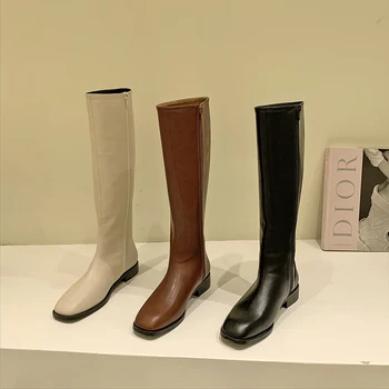 

women boots Women's high boots women's knee boots women's new 2020 knight boots boots leather boots women