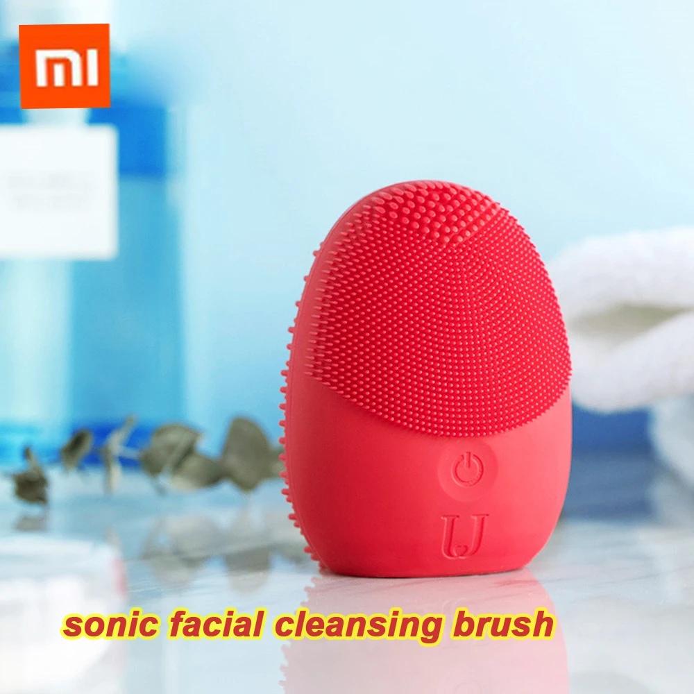 Xiaomi sonic Очищающая щетка для лица мини электрическая массажная моющая щетка Водонепроницаемые силиконовые глубоко очищающие Инструменты для лица
