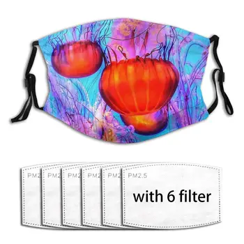 

Air Pollution Reusable Breathable Unisex Anti-Dust Jellyfish Red Mouth Masks Anti-ultraviolet Mask For Cycling Mascarillas