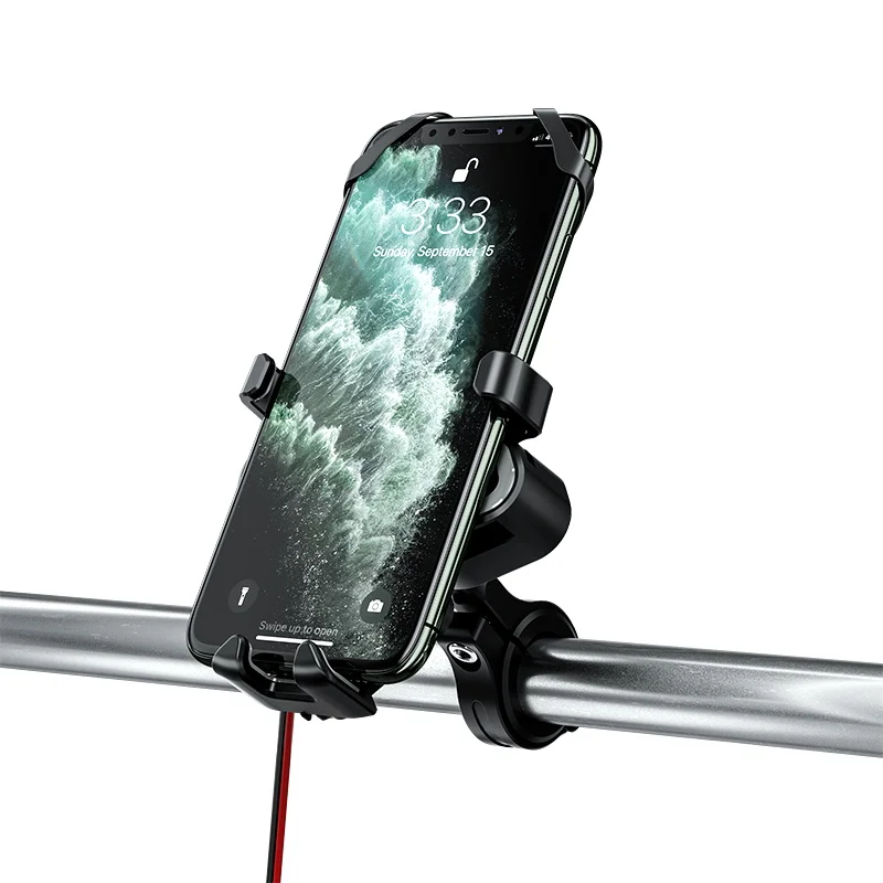 Держатель для телефона на руль велосипеда или мотоцикла 2 4 А с USB