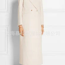 Белые однотонные женские длинные пальто зимние с широкой талией длинные шерстяные пальто и куртки теплые элегантные женские пальто