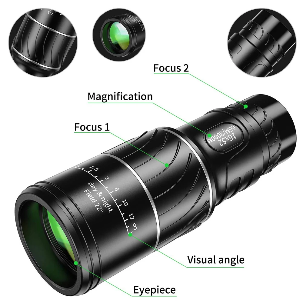 Monoculaire Thermique ATN OTS XLT - Capteur 50Hz, Télémètre Intelligent, Batterie 10h+ - Pour Chasse, Observation