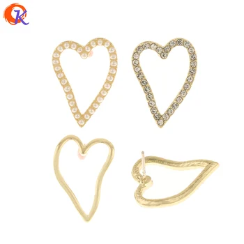 

Cordial Design 15*21MM 50Pcs Jewelry Accessories/Hand Made/Earring Findings/Heart Shape/Imitation Pearl/DIY Making/Earring Stud