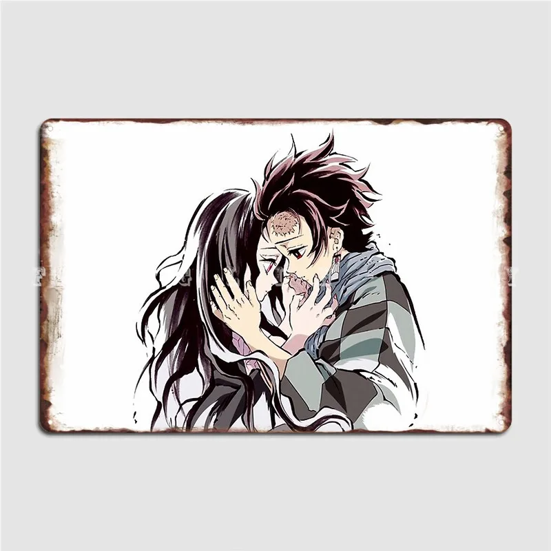 

Demon Slayer Kimetsu No Yaiba 18 Metal Sign Designing Club Party Cinema Wall Decor Tin Sign Posters