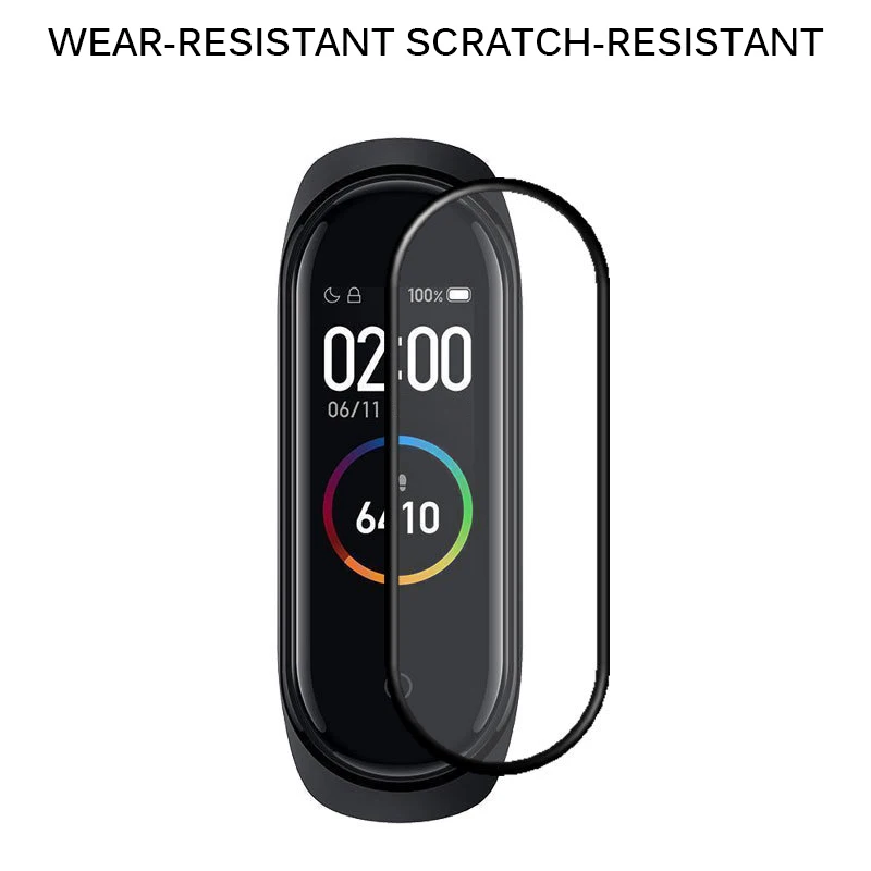 1 шт., Защитная пленка для Xiaomi Mi Band 4, умный Браслет, полное покрытие, защита экрана, 3D Гидрогелевая пленка, стекло