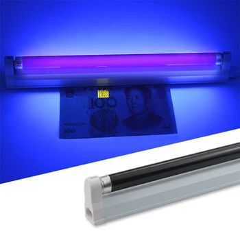

AC110V 220V 6w 8w LED Tube Lighting , BLB UV lamp fixture with EU US Pulg ,Quartz Energy saving Fluorescent Money Detection Lamp