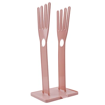 

Pink & Blue Funny Gloves Dry Drain Gloves Stands Cutlery Kitchen Tools Household Gloves Drying Accessories Rack Storage Plastic