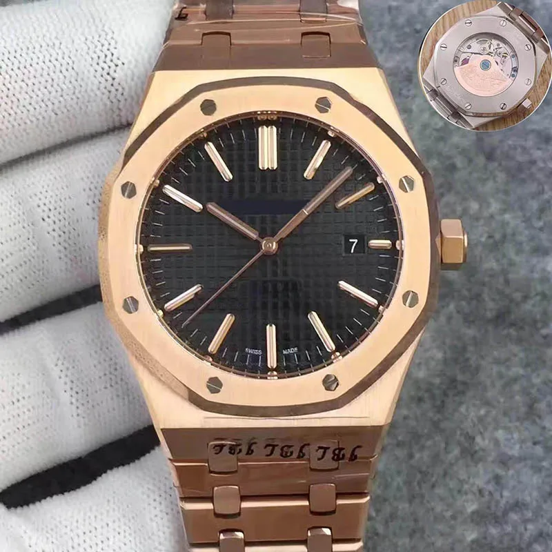 Розовое золото, нержавеющая сталь AAA, автоматические механические Дизайнерские мужские часы, Топ бренд, Роскошные мужские часы, наручные часы, rolex_watch - Цвет: 4