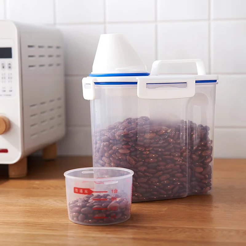 

Grains Storage Jar Grains Storage Box Beans Storage Tank Kitchen Storage Grains Sealed Jar Rice Storage Bin