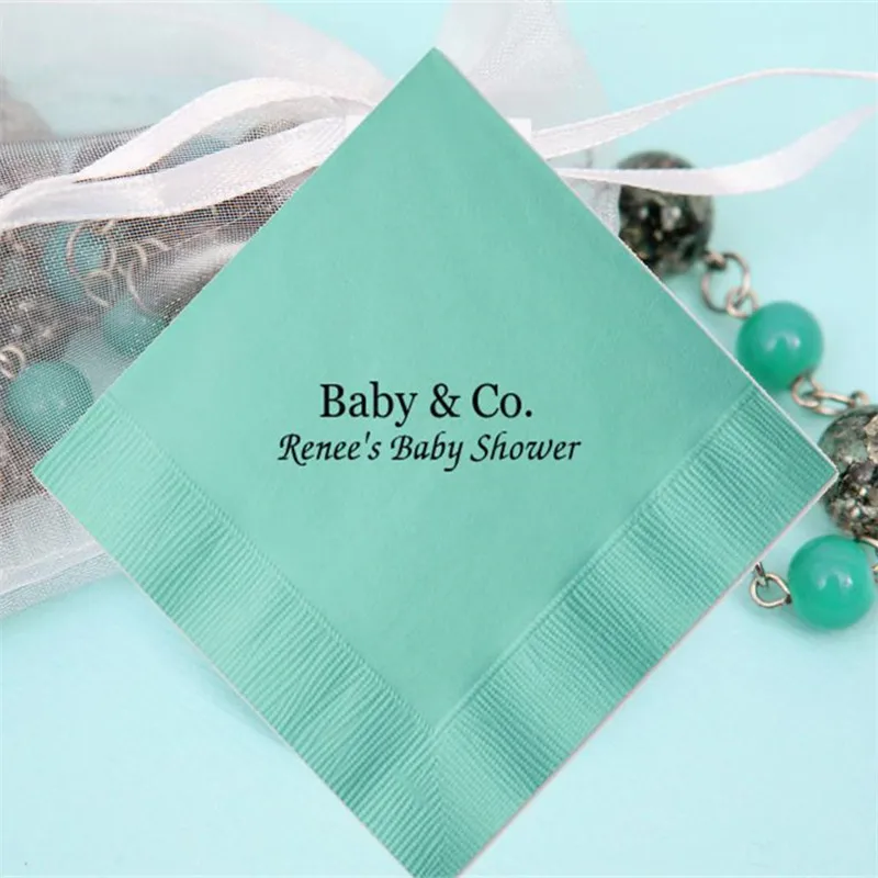 

Personalized Napkins Baby Shower Cocktail Beverage Paper Party Monogram Luncheon Avail! Bridal shower First Communion Wedding