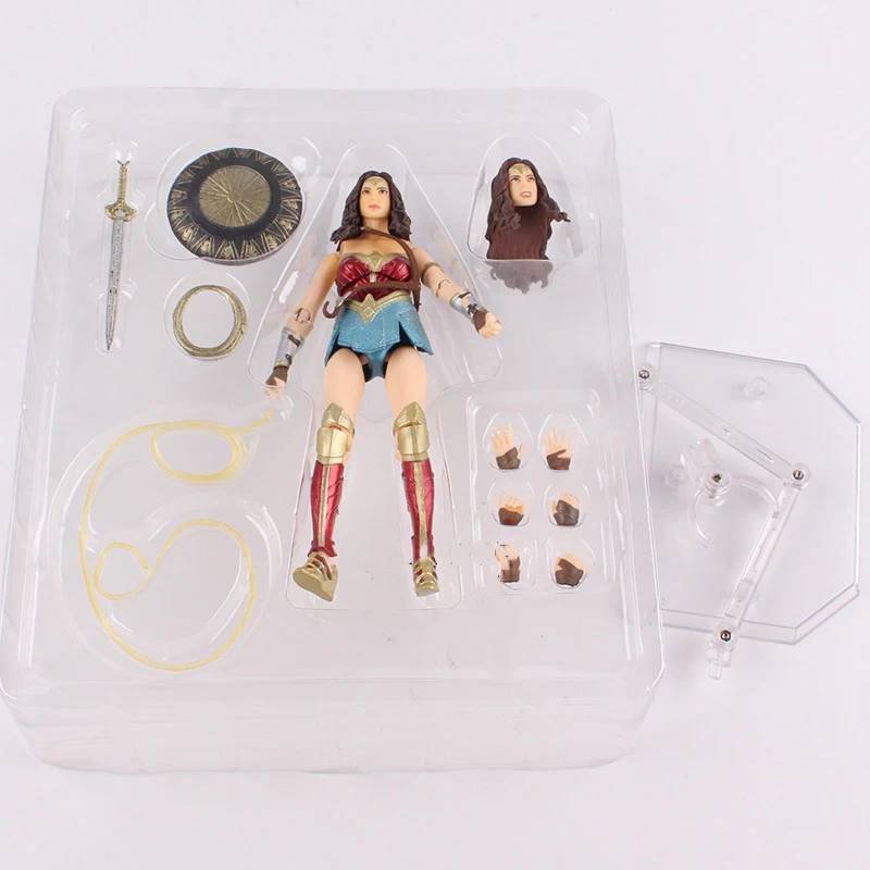 6 дюймов DC Justice League Wonder Woman Mafex 048 экшн фигурка коллекция игрушка; подарок для детей