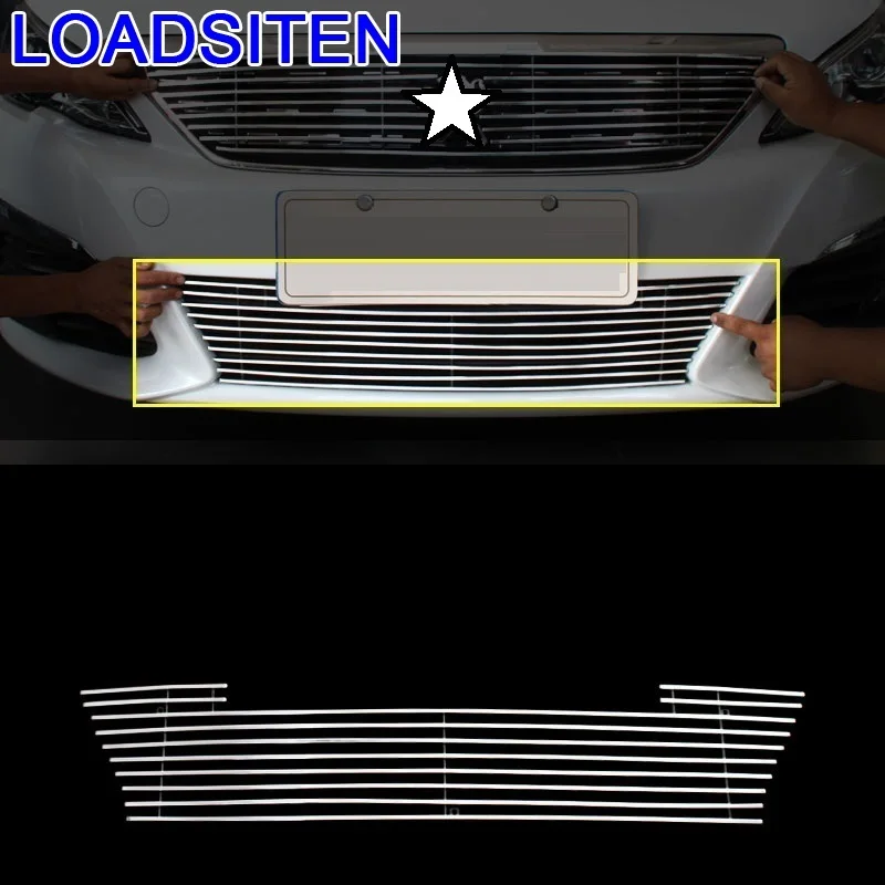 

Automovil Exterior Parts Decorative Automobile Accessories Upgraded Car Acessories Racing Grills 16 17 18 FOR Peugeot 308