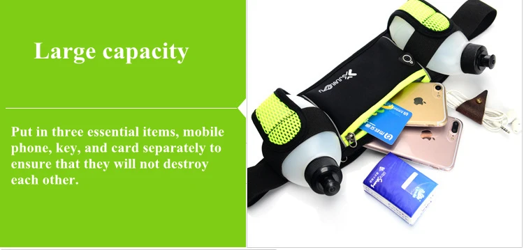 Outdoor Running Bag Men Women Cycling Waist Bags with Kettles Multifunctional Hiking Climbing Jogging Fitness Bicycle Belt Pouch