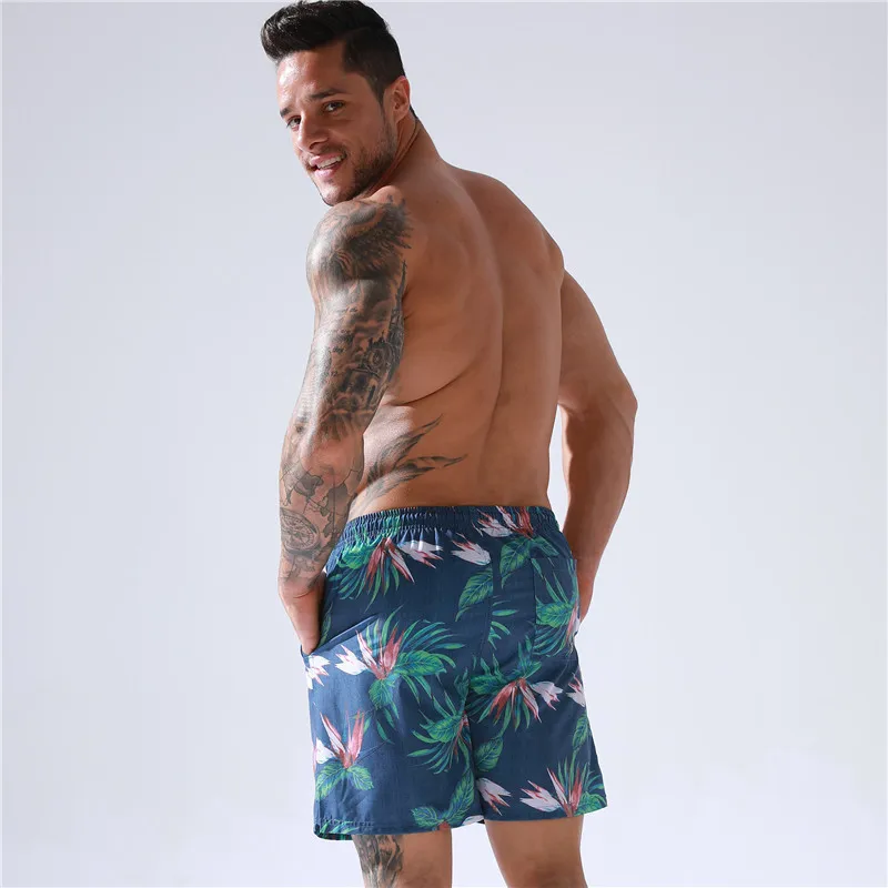 2021 Mens Print Beach Shorts Casual Beachwear Quick Dry Lining Large Size Beach Wear Trendy Hot Spring Surf Out Door Swim Trunks