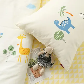 

Cute cartoon colorful dinosaur bedding set teen kid boy,cotton twin full queen home textile bed sheet pillow case duvet cover