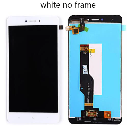 5," ЖК-дисплей для XIAOMI Redmi Note 4X ЖК-дисплей с сенсорным экраном рамка для XIAOMI Redmi Note 4X дисплей Snapdragon 625 Global - Цвет: White no frame