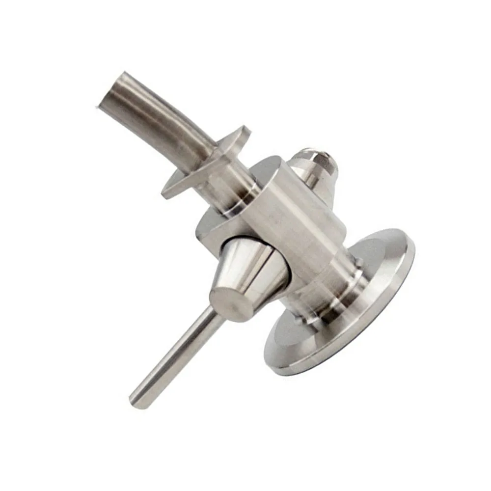 

Beer Sampling Valve No-bacteria Tri Clamp Sanitary Stainless Steel SUS304 Food Grade Germ-free Sample Valve Ferrule OD 50.5mm