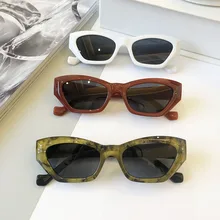 

Fashion Small Frame Sunglasses Women Ins Tready Cat Eye Sun Glasses Men Retro Brand Design Wild Street Eyewear Uv400