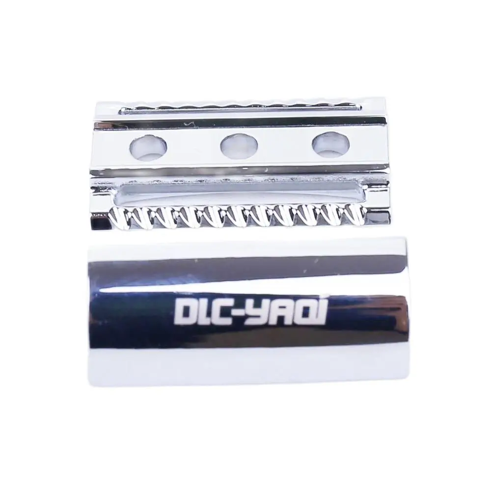 YAQI  Chrome Color Scalloped Bar Double Edge Safety Razor Head for mens 2