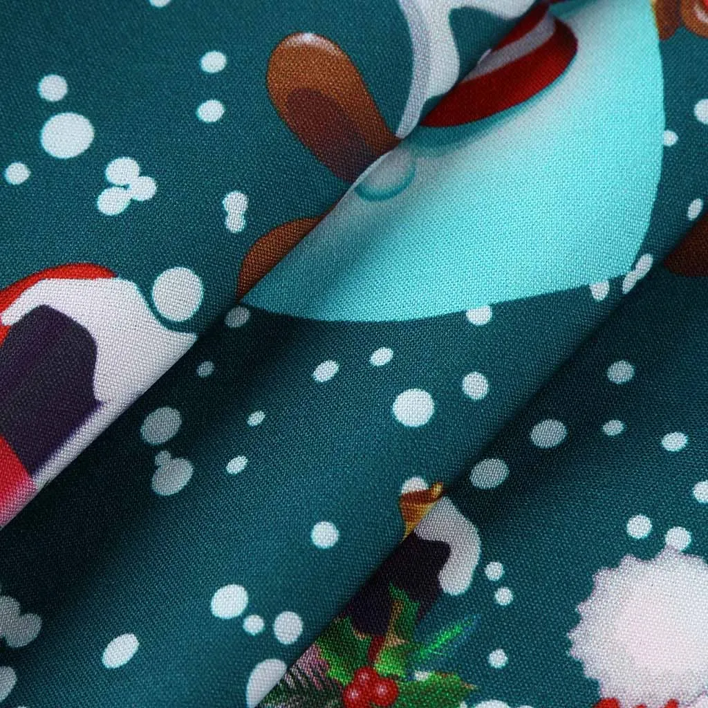 Christmas Men Santa Claus Printing 3D Hawaiian Shirt Apparel